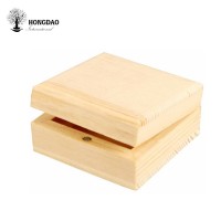 HONGDAO Custom carved wood box storage small decorative wooden gift box