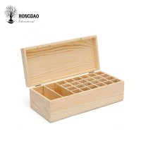 HONGDAO unfinished wodoen boxes wholesale wood gift box packaging essential oil gift box