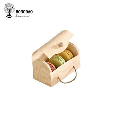 HONGDAO mini wood box balsa tree bark thin box with custom logo