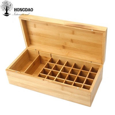 HONGDAO fancy natural bamboo essential oil packaging wooden gift boxes wholesale