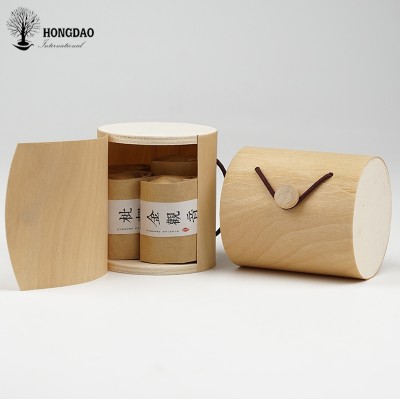 HONGDAO custom shape Wood box for packing tree bark balsa thin box