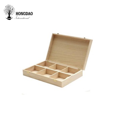 HONGDAO wooden box round wooden box for essential oils wooden box flat pack