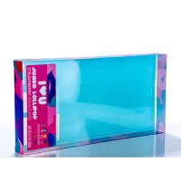 China manufacture PETclear transparent  acetate folding box cosmetic plastic box