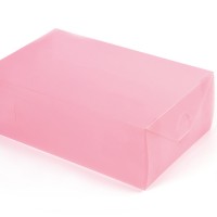 Custom clear plastic packaging box Transparent PET PVC plastic folding box with custom printing